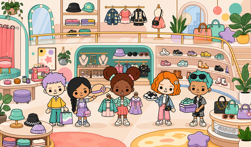 Обложка игры «Toca World: Fashion Store»