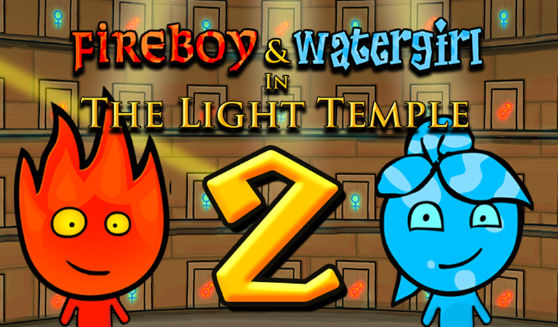 Обложка игры «Fireboy & Watergirl 2 In The Light Temple»