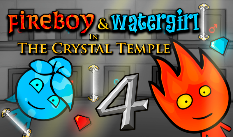 Обложка игры «Fireboy & Watergirl In The Crystal Temple 4»