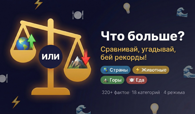 Обложка игры «Что больше?»
