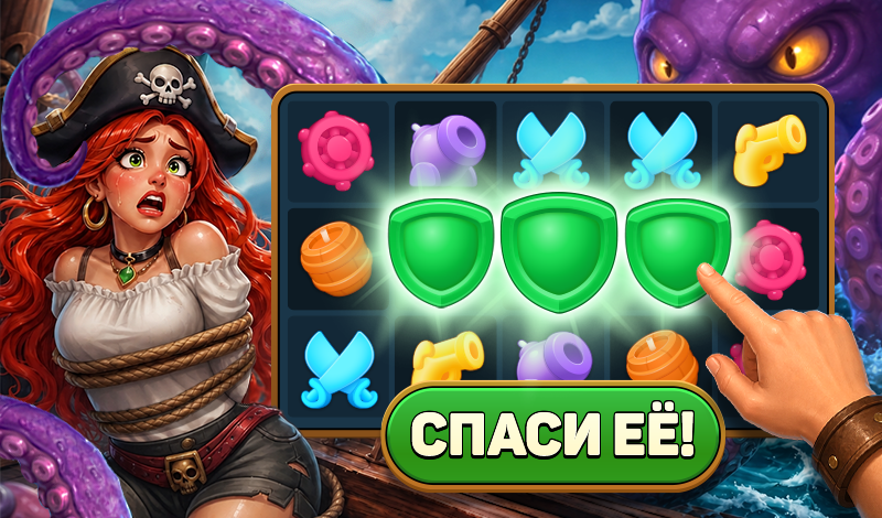 Обложка игры «Пираты и Пазлы 2»