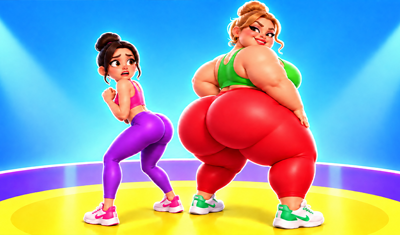 Обложка игры «Дамочка на спорте?»