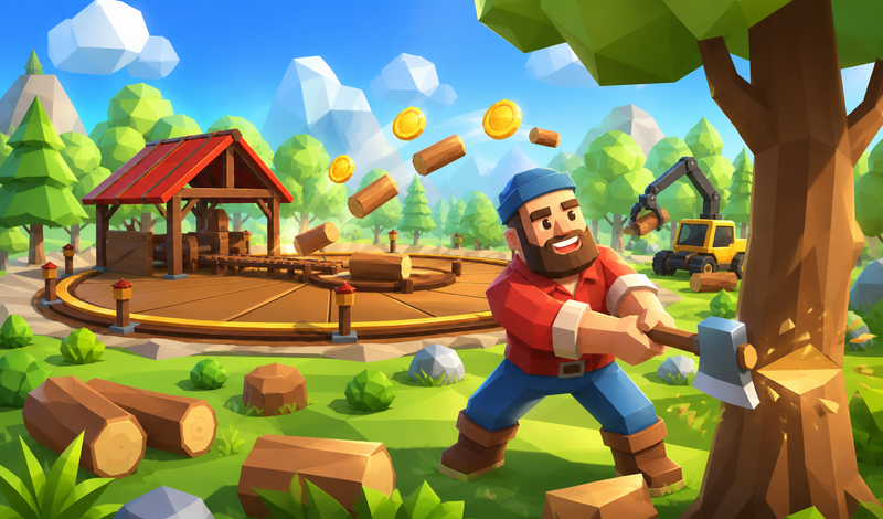 Обложка игры «Лесоруб: Лесная Империя»