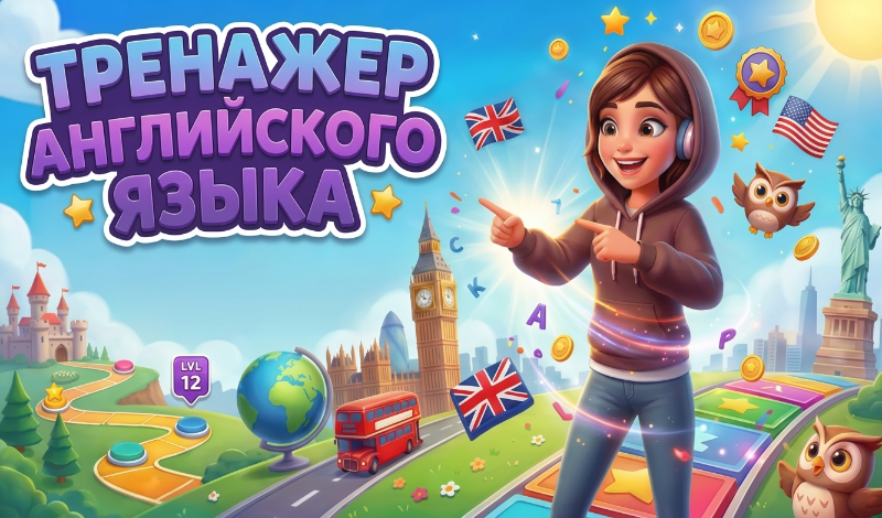 Обложка игры «Тренажер английского языка»