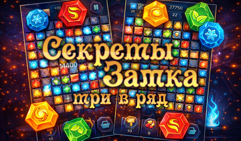 Обложка игры «Секреты Замка - три в ряд»