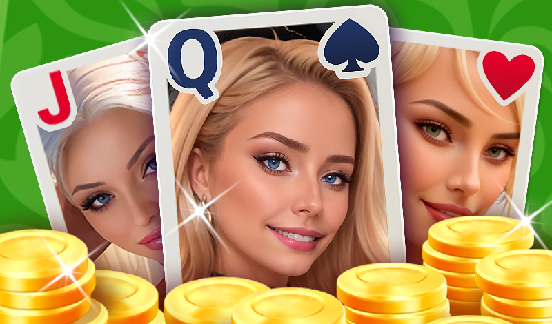 Обложка игры «Пасьянс Косынка - Для взрослых»