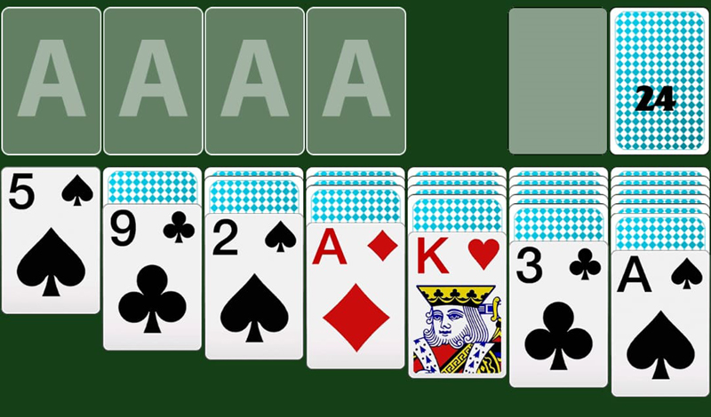 Обложка игры «Пасьянс Косынка на 1 и 3 карты»