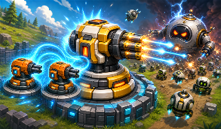 Обложка игры «Стальной рубеж: Слияние турелей»