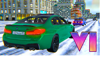 Обложка игры «Зимний Дрифт на BMW M5 CS»