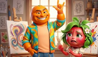 Обложка игры «ИИ Фруктовая драма: Открой все скандалы!»