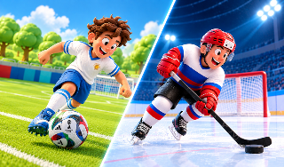 Обложка игры «Чемпионат мира: Футбол и Хоккей»
