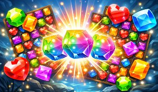 Обложка игры «Подземелья и Алмазы - три в ряд»