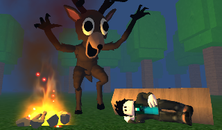 Обложка игры «Олень Людоед: 99 ночей в лесу»