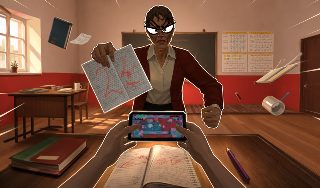 Обложка игры «Пять уроков со злой учительницей!»
