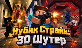 Обложка игры «Нубик Страйк: 3D Шутер»