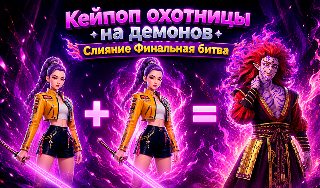 Обложка игры «Кейпоп охотницы на демонов Слияние Финальная битва»