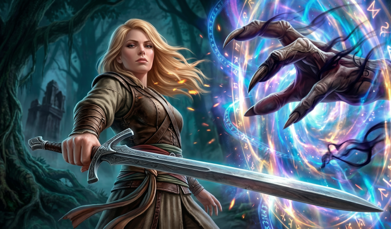 Обложка игры «Зазеркалье: Карточная MMORPG»