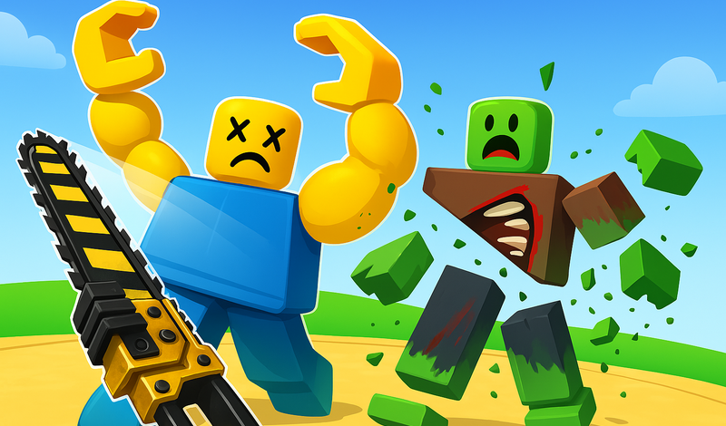 Обложка игры «Обби с Мечом! Разруби врагов на Арене Роблокс!»